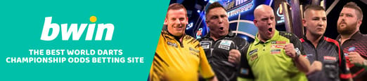 Logo of bwin as it is the best site that offers favourable odds on this tournament and a photo of 5 tournament players